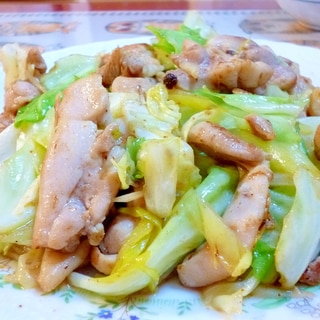 新生姜で味わう★鶏肉とキャベツの炒め物♪
